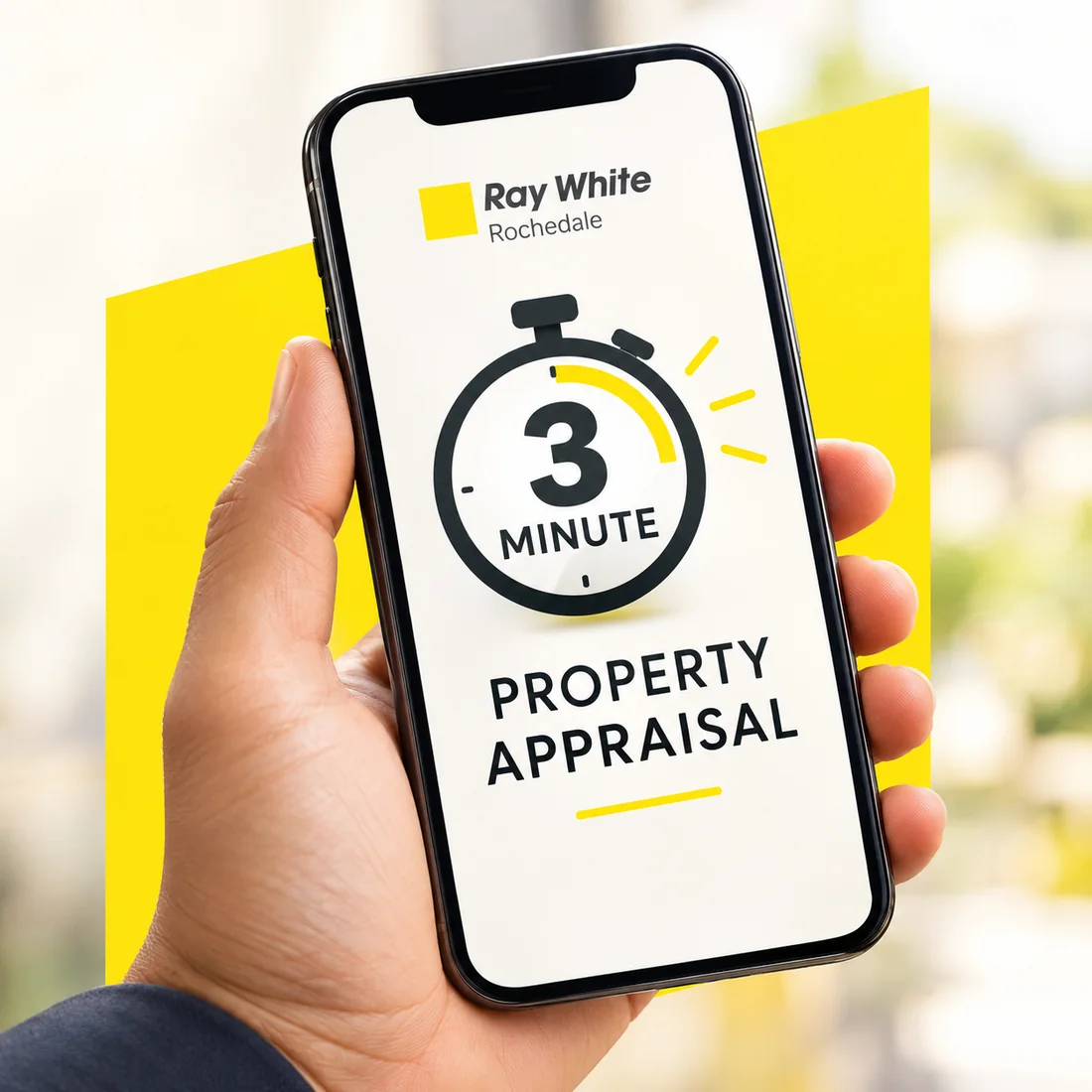 3-Minute Property Appraisal displayed on a phone